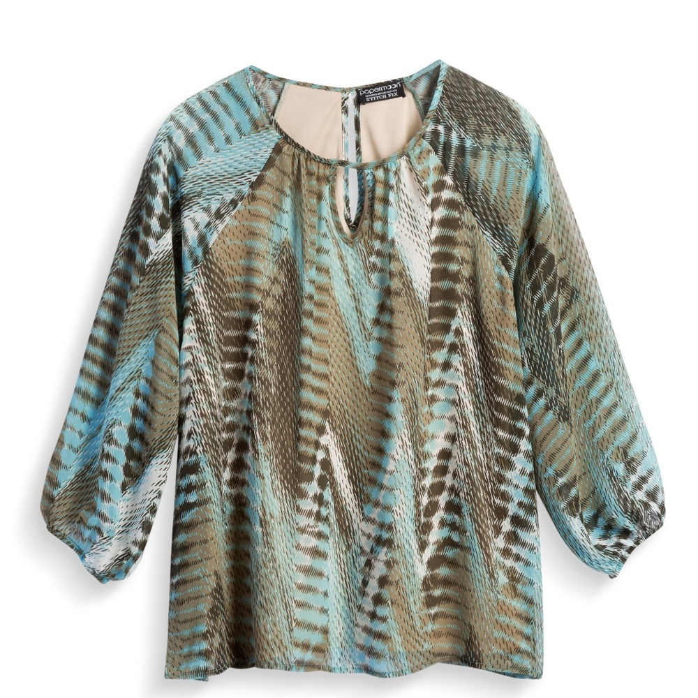 PAPERMOON Thiago Keyhole Detail Blouse